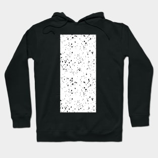 Black and White Speckle Abstract Hoodie